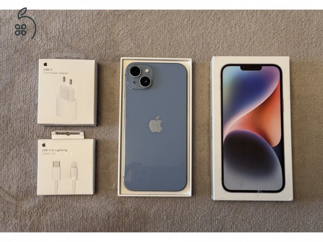 iPhone 14 Plus 128GB - AKKU 85% - Jótállás 2026.02.-hóig, kártyafüggetlen, szép állapotban