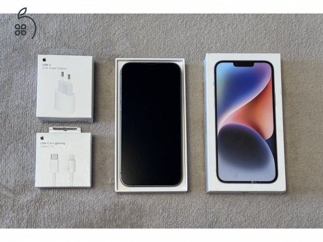 iPhone 14 Plus 128GB - AKKU 85% - Jótállás 2026.02.-hóig, kártyafüggetlen, szép állapotban