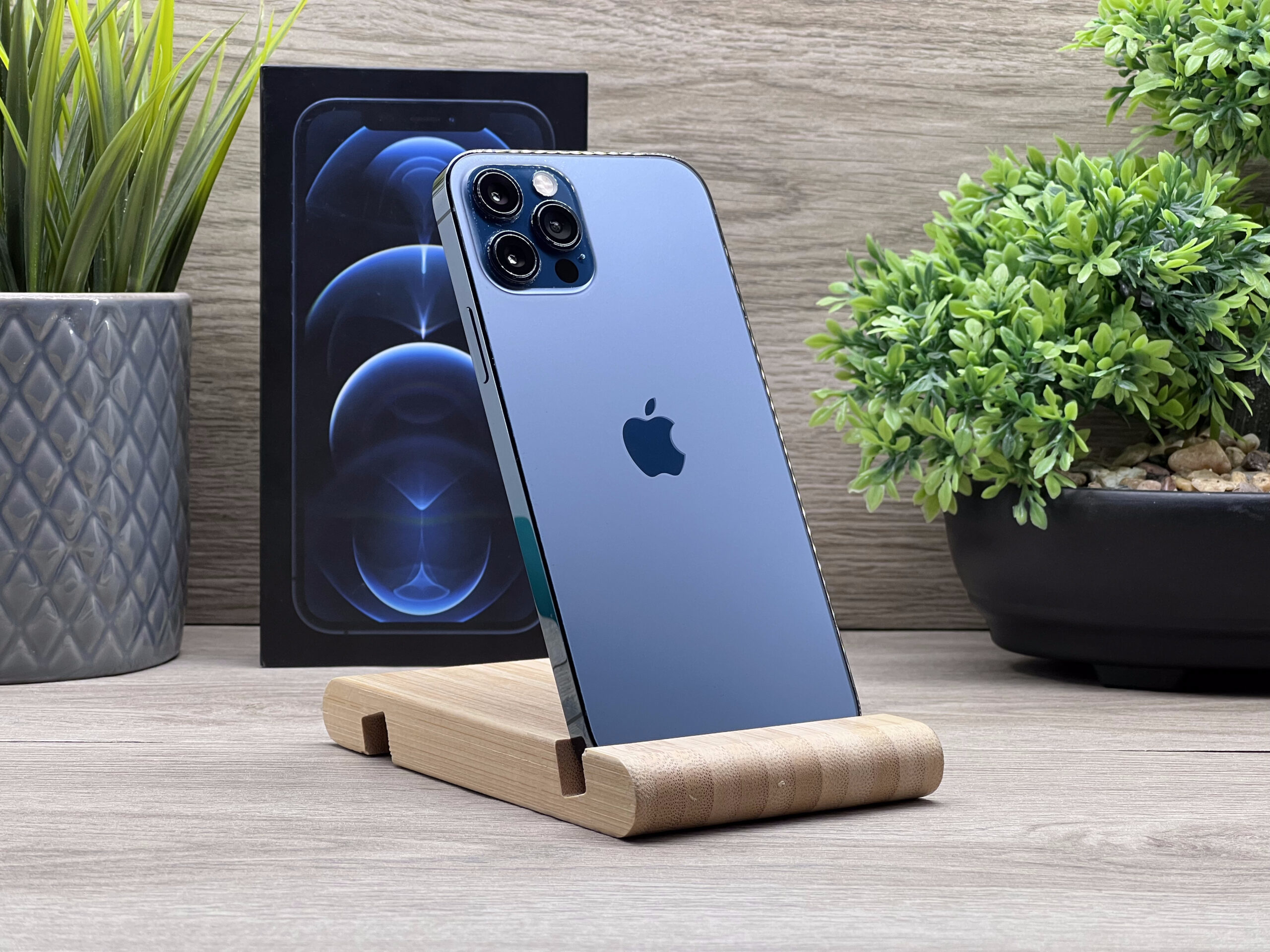 iPhone 12 Pro Pacific Blue 256GB 2 ÉV Garanciával Számlával 100% Akku