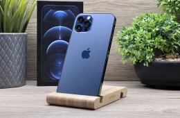 iPhone 12 Pro Pacific Blue 256GB 2 ÉV Garanciával Számlával 100% Akku