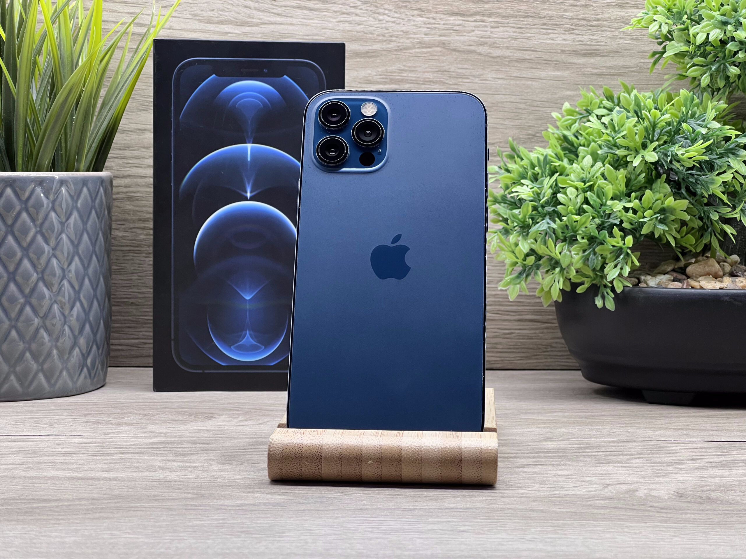 iPhone 12 Pro Pacific Blue 256GB 2 ÉV Garanciával Számlával 100% Akku