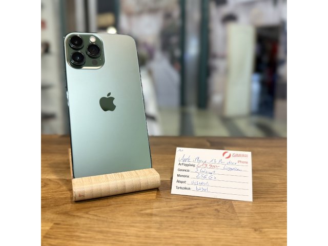 121. Apple iPhone 13 Pro Max - 256 GB - Alpine Green - újszerű
