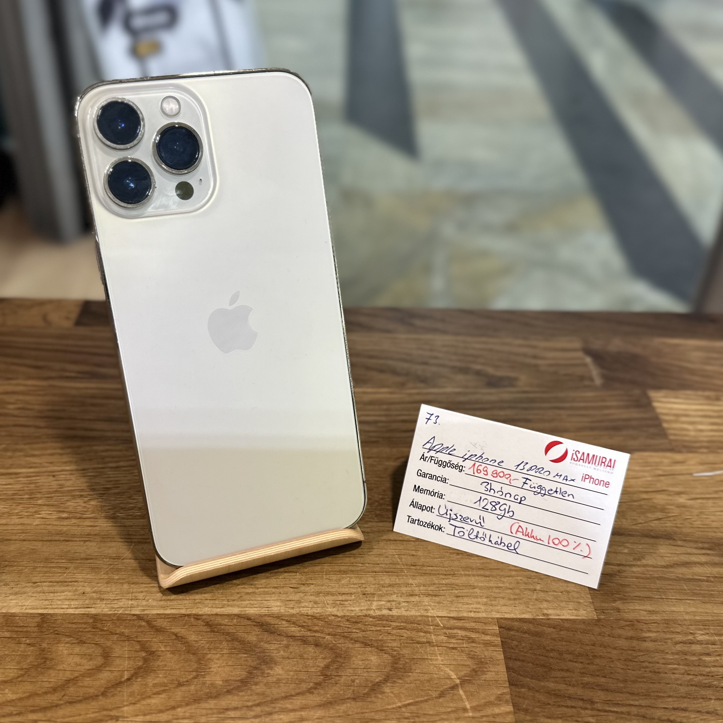 Apple iPhone 13 Pro Max - Arany - 128 GB - Újszerű - Akku 100% ( 73.)