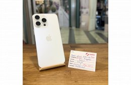 Apple iPhone 15 Pro Max  - 256GB - Fehér Titán - Akku 100% (154.)