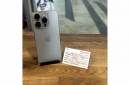 145. Apple iPhone 15 Pro - 128GB - Natúr Titán - Újszerű