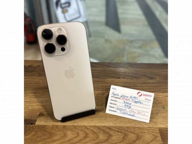 Apple iPhone 16 Pro - 128 GB – Desert Titán – Újszerű (144.)
