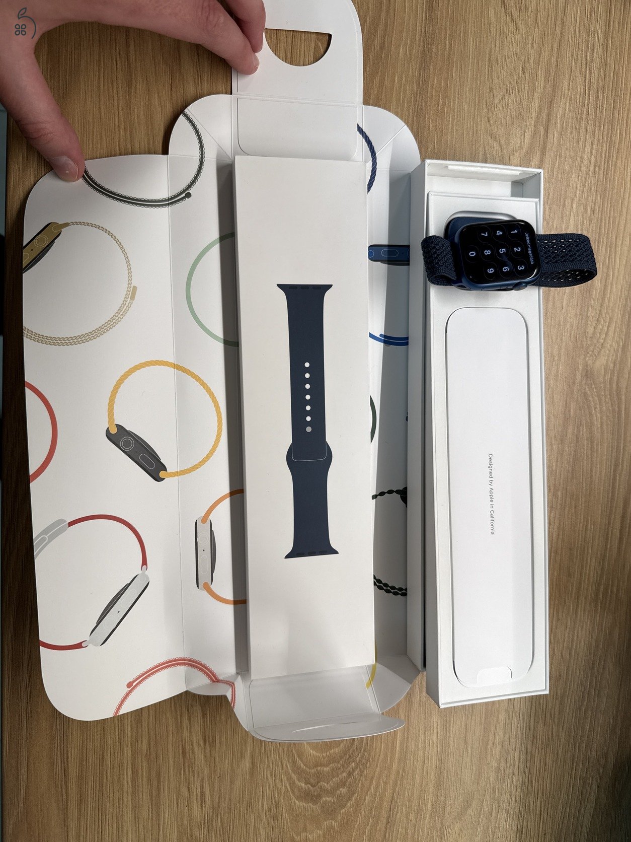 Eladó Apple Watch 7 Blue színben 45mm