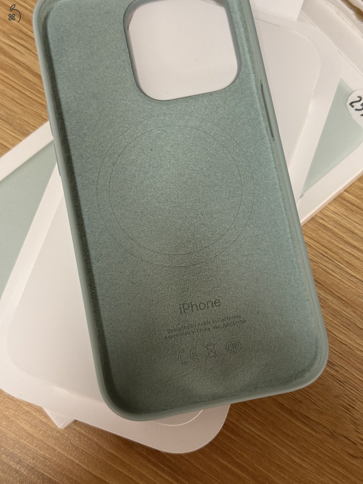 Eredeti Apple iPhone 14 Pro MagSafe Szilikon kövirózsa színű tok