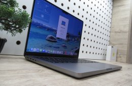 Apple MacBook Pro 14” (2021, M1 Pro) – Liquid Retina XDR + ProMotion 120 Hz, akár 17 óra – 16 GB RAM – 500 GB SSD – Használt, karcmentes – 188 ciklus – 3 hónap garancia