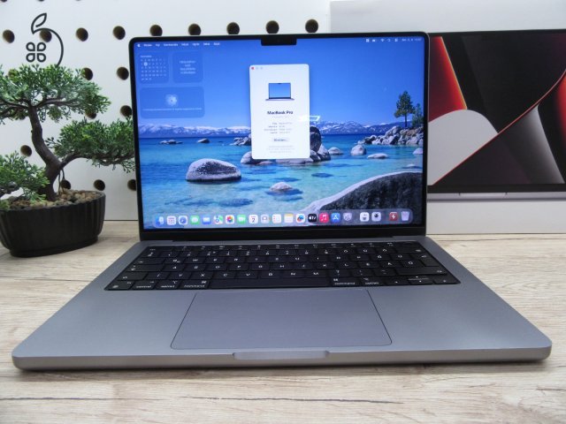 Apple MacBook Pro 14” (2021, M1 Pro) – Liquid Retina XDR + ProMotion 120 Hz, akár 17 óra – 16 GB RAM – 500 GB SSD – Használt, szép állapot – ~85% akku – 3 hónap garancia