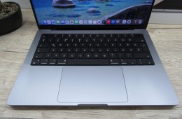 Apple MacBook Pro 14” (2021, M1 Pro) – Liquid Retina XDR + ProMotion 120 Hz, akár 17 óra – 16 GB RAM – 500 GB SSD – Használt, szép állapot – ~85% akku – 3 hónap garancia