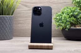 Hibátlan iPhone 15 Black 128GB 2 ÉV Garanciával Számlával 96% Akku