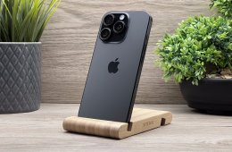 Hibátlan iPhone 16 Pro Black Titanium 128GB 2 ÉV Garanciával Számlával 100% Akku