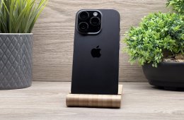 Hibátlan iPhone 16 Pro Black Titanium 128GB 2 ÉV Garanciával Számlával 100% Akku