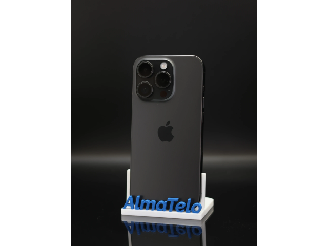 Apple iPhone 15 Pro 128 GB Black Titanium 100% akku - 12 HÓ GARANCIA