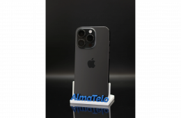 Apple iPhone 15 Pro 128 GB Black Titanium 100% akku - 12 HÓ GARANCIA