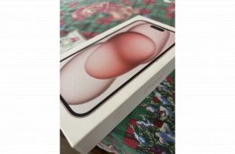 Iphone 15 pink kiváló állapotban