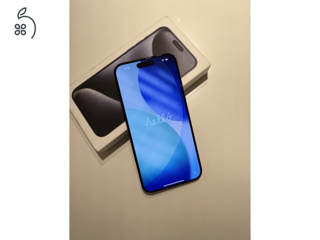 újszerű iPhone 15 Pro Max 256GB pacific blue