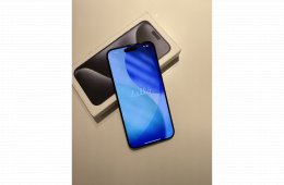 újszerű iPhone 15 Pro Max 256GB pacific blue