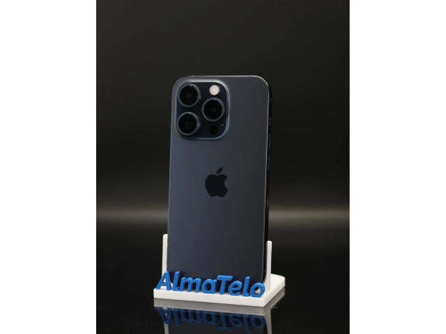 Apple iPhone 15 Pro 128 GB Blue Titanium 100% akku - 12 HÓ GARANCIA