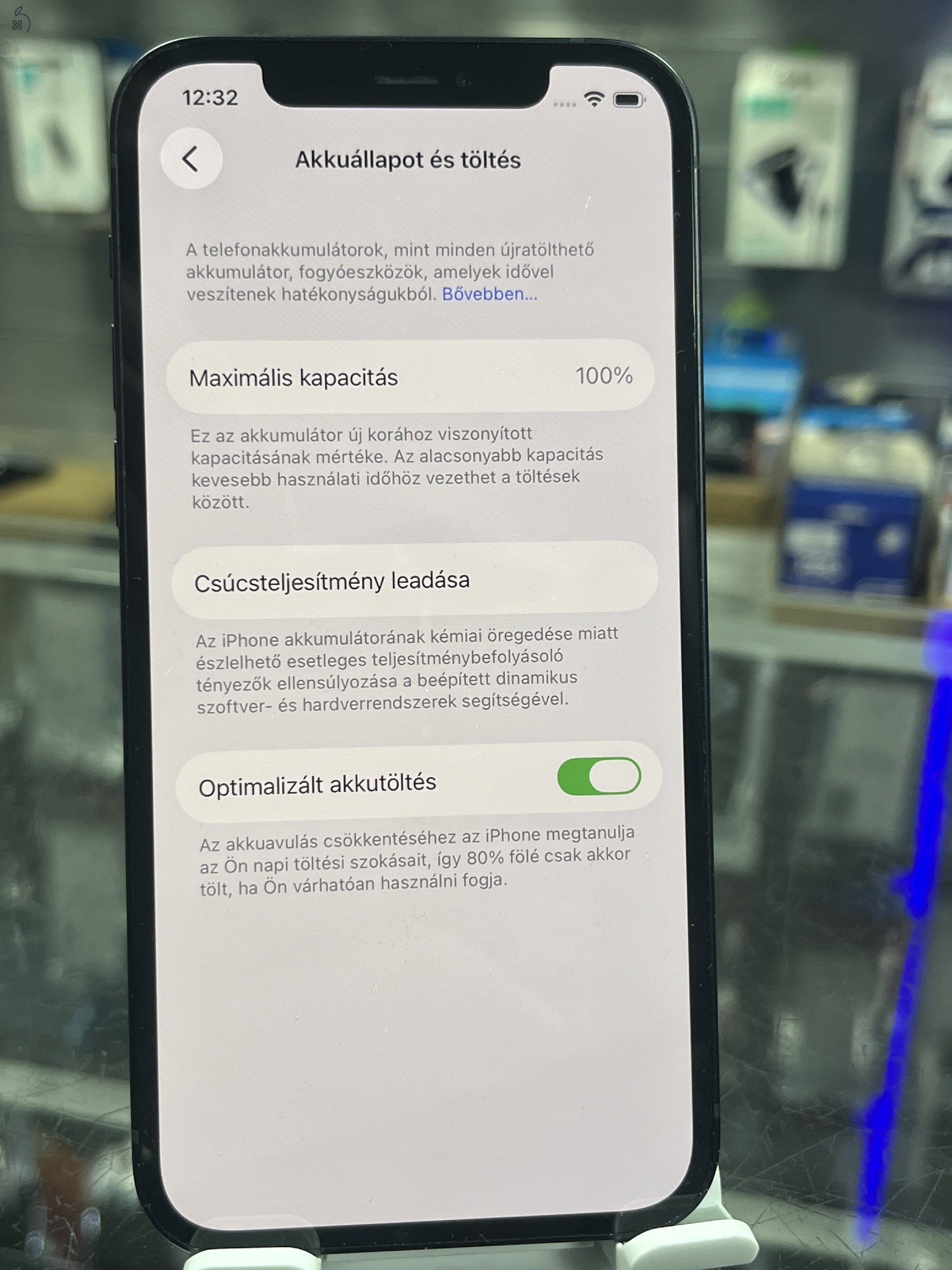Iphone 12 64GB Független , 100%, ÚJ AKKU, Üzletből, Garancia