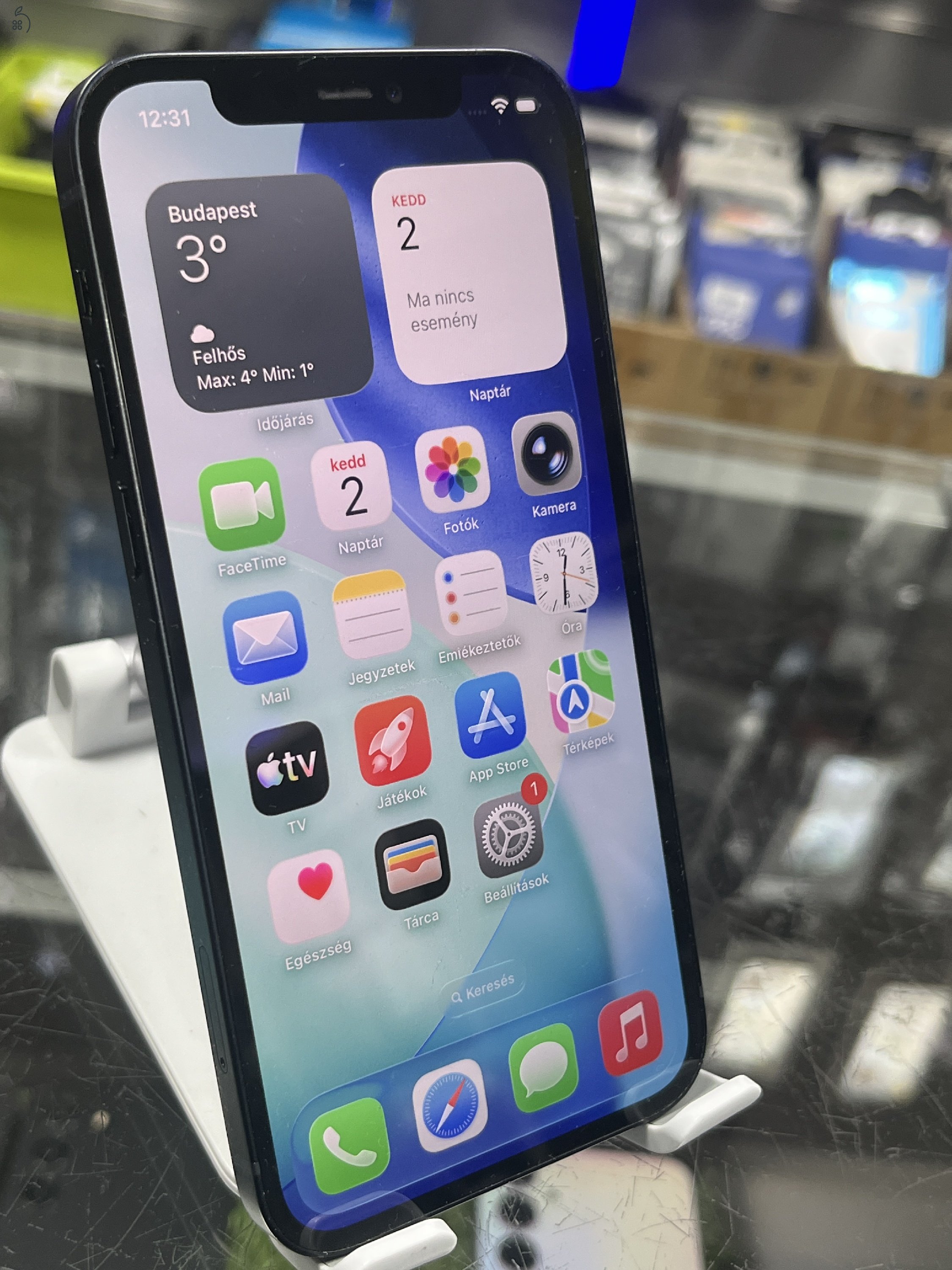 Iphone 12 64GB Független , 100%, ÚJ AKKU, Üzletből, Garancia