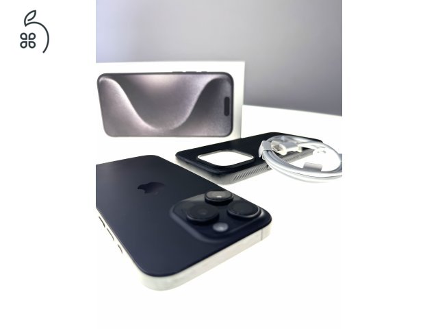 iPhone 15 Pro 256 GB (SpaceGrey) makulátlan állapotban, eredeti dobozában, tartozékokkal + AJÁNDÉK Magsafe tok