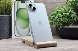 iPhone 15 Plus Green 256GB 2 ÉV Garanciával Számlával 94% Akku