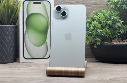 iPhone 15 Plus Green 256GB 2 ÉV Garanciával Számlával 94% Akku