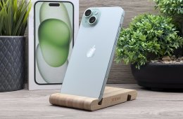 iPhone 15 Plus Green 256GB 2 ÉV Garanciával Számlával 94% Akku