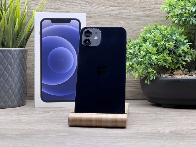 iPhone 12 Black 64GB 2 ÉV Garanciával Számlával 100% Akku
