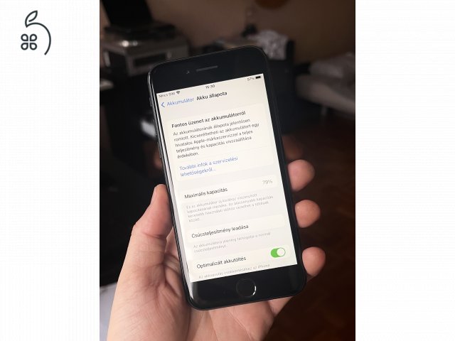 iPhone 7 32GB fekete független szép állapotban (79% akku)