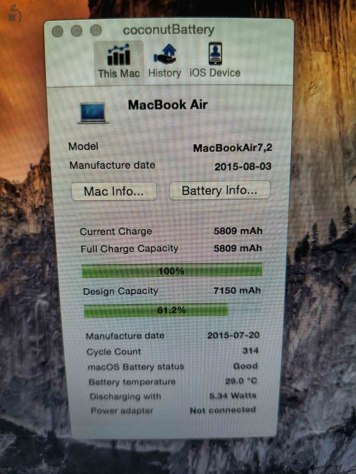 MacBook Air 2015 dobozában