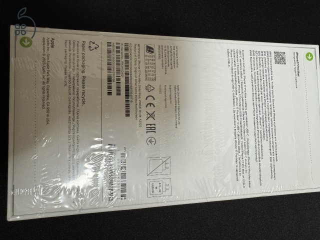 Iphone 17 pro max 256 gb bontatlan 3 év garancia kártyafüggetlen 