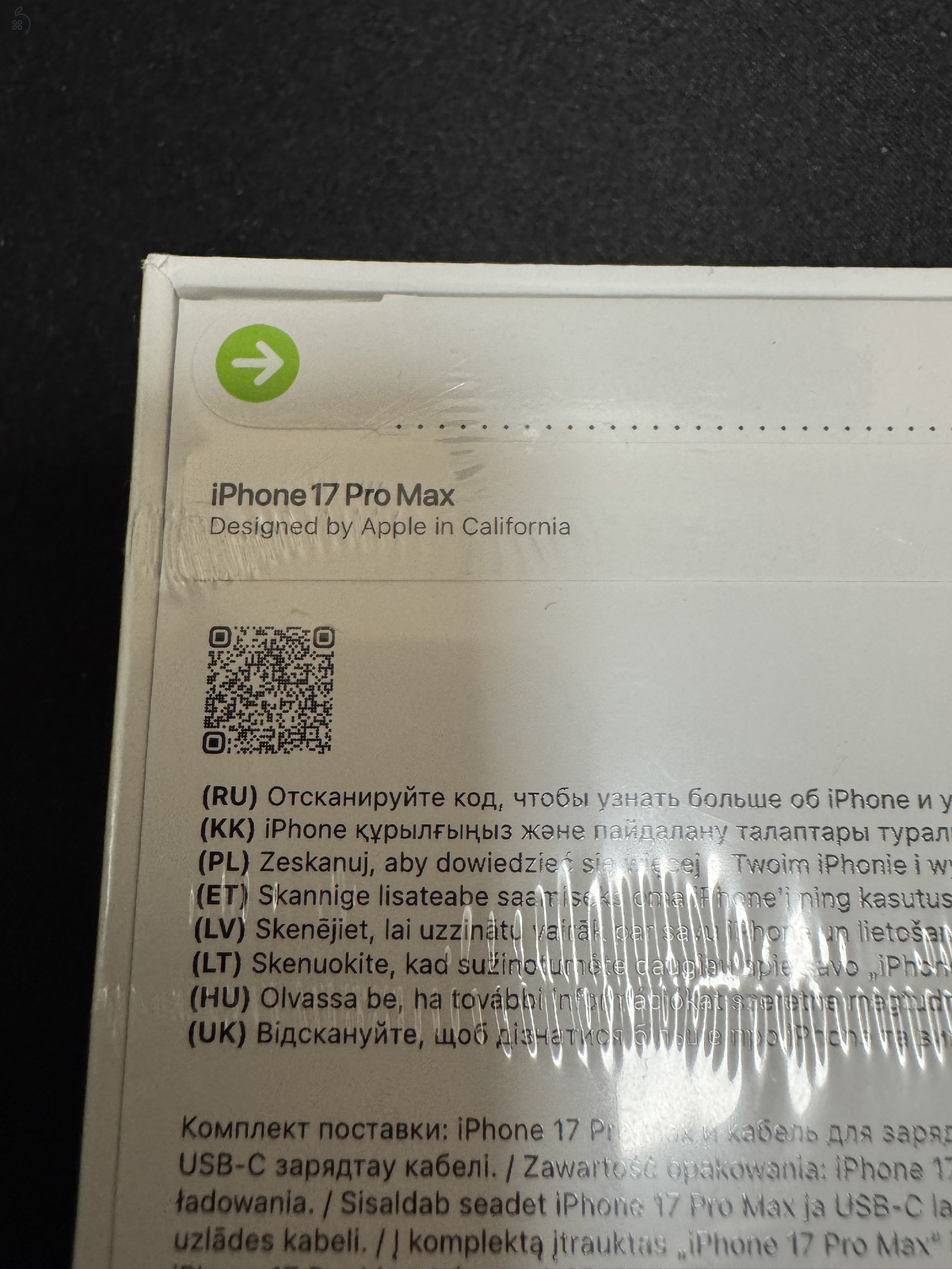 Iphone 17 pro max 256 gb bontatlan 3 év garancia kártyafüggetlen 