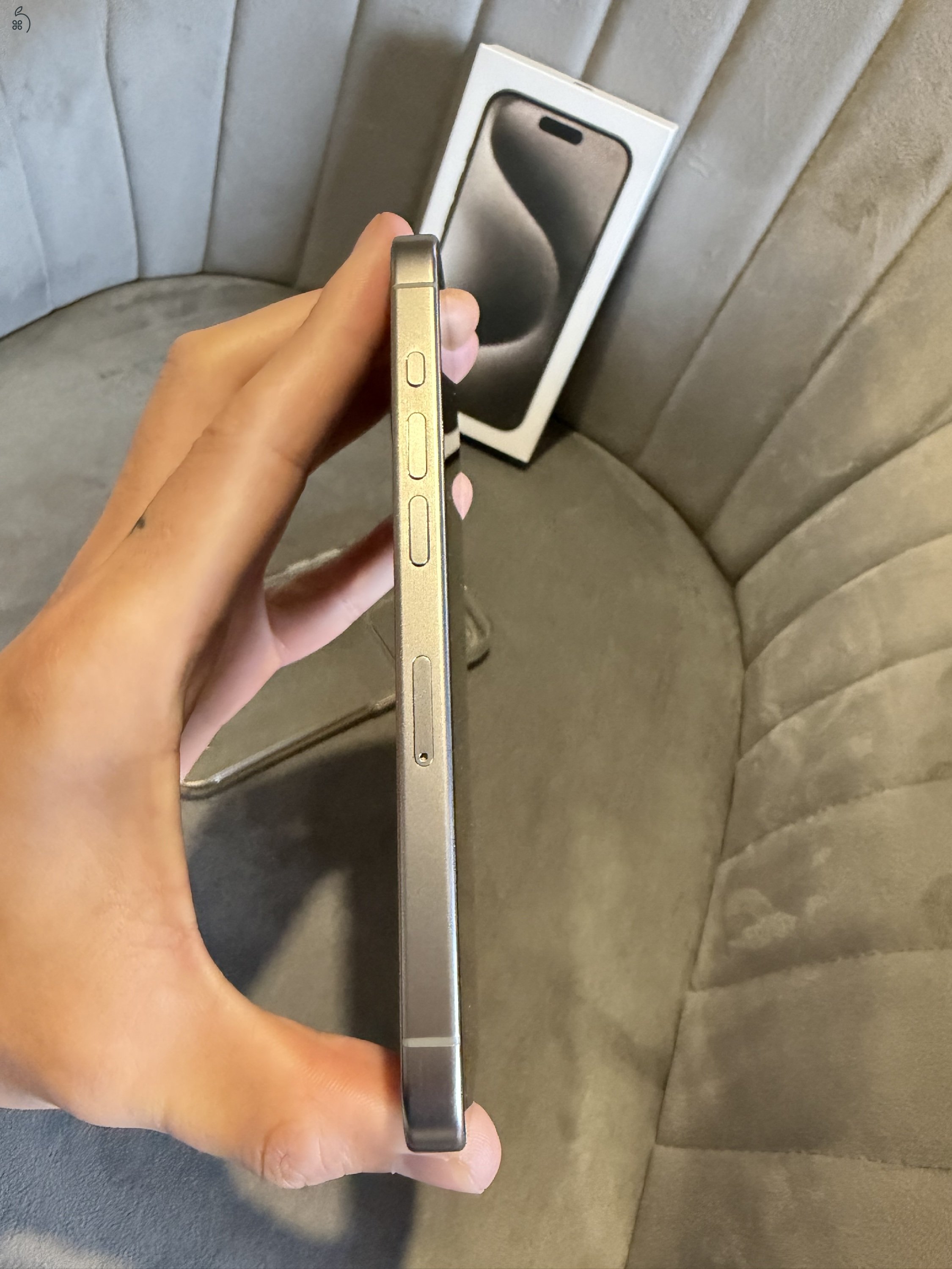 Iphone 15 pro 128 Gb, Natúr titán, iCentre vásárlás,Garanciás