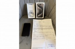 Iphone 15 pro 128 Gb, Natúr titán, iCentre vásárlás,Garanciás