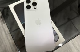 iPhone16 promax256GB white Titanium Garanciális,kártyafüggetlen!!!