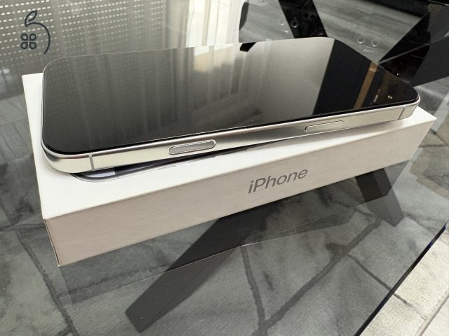 iPhone16 promax256GB white Titanium Garanciális,kártyafüggetlen!!!