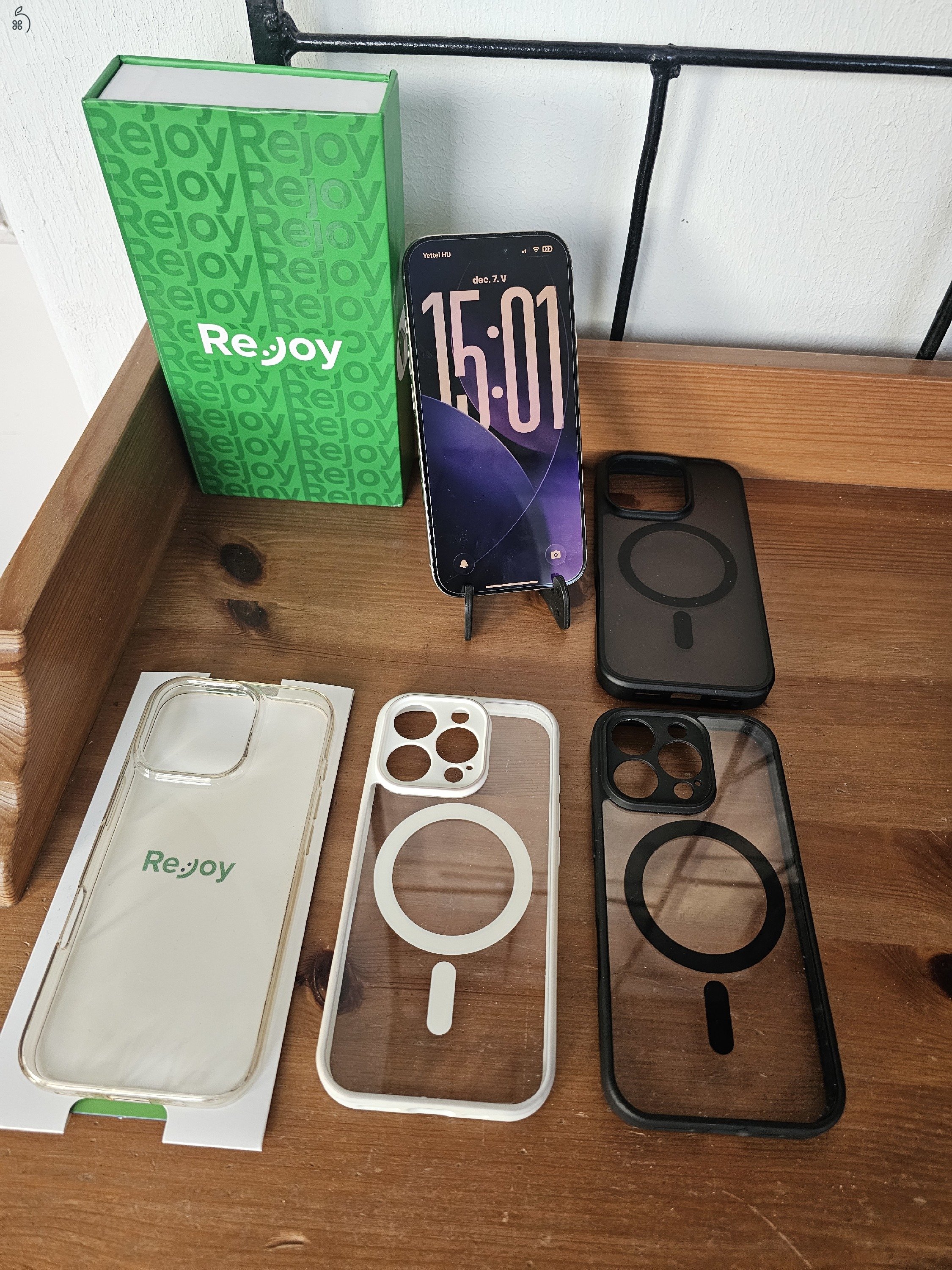 Újszerű Iphone 16 Pro 128Gb Natural Titanium 100% Akku