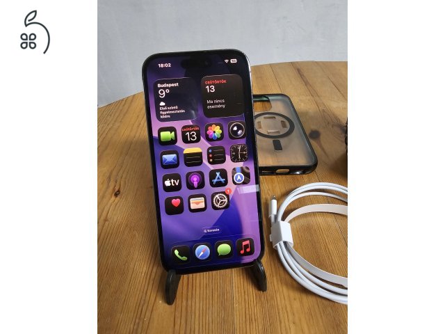 Apple iPhone 14 Pro – lila, eSIM, – megkímélt állapotú 128 Gb, 86% Akku