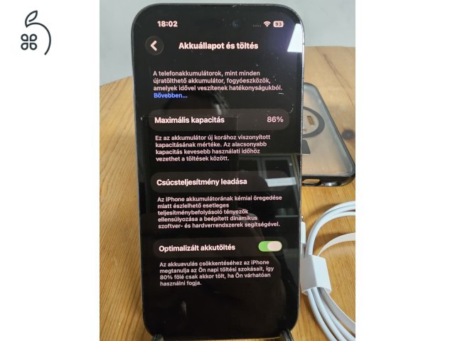 Apple iPhone 14 Pro – lila, eSIM, – megkímélt állapotú 128 Gb, 86% Akku