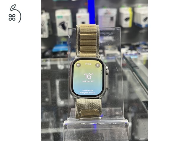 Gyönyörű Watch Ultra 2 (GPS + Cellular) 49MM, natural titan, garanciális 2027.11.04-ig, üzletből