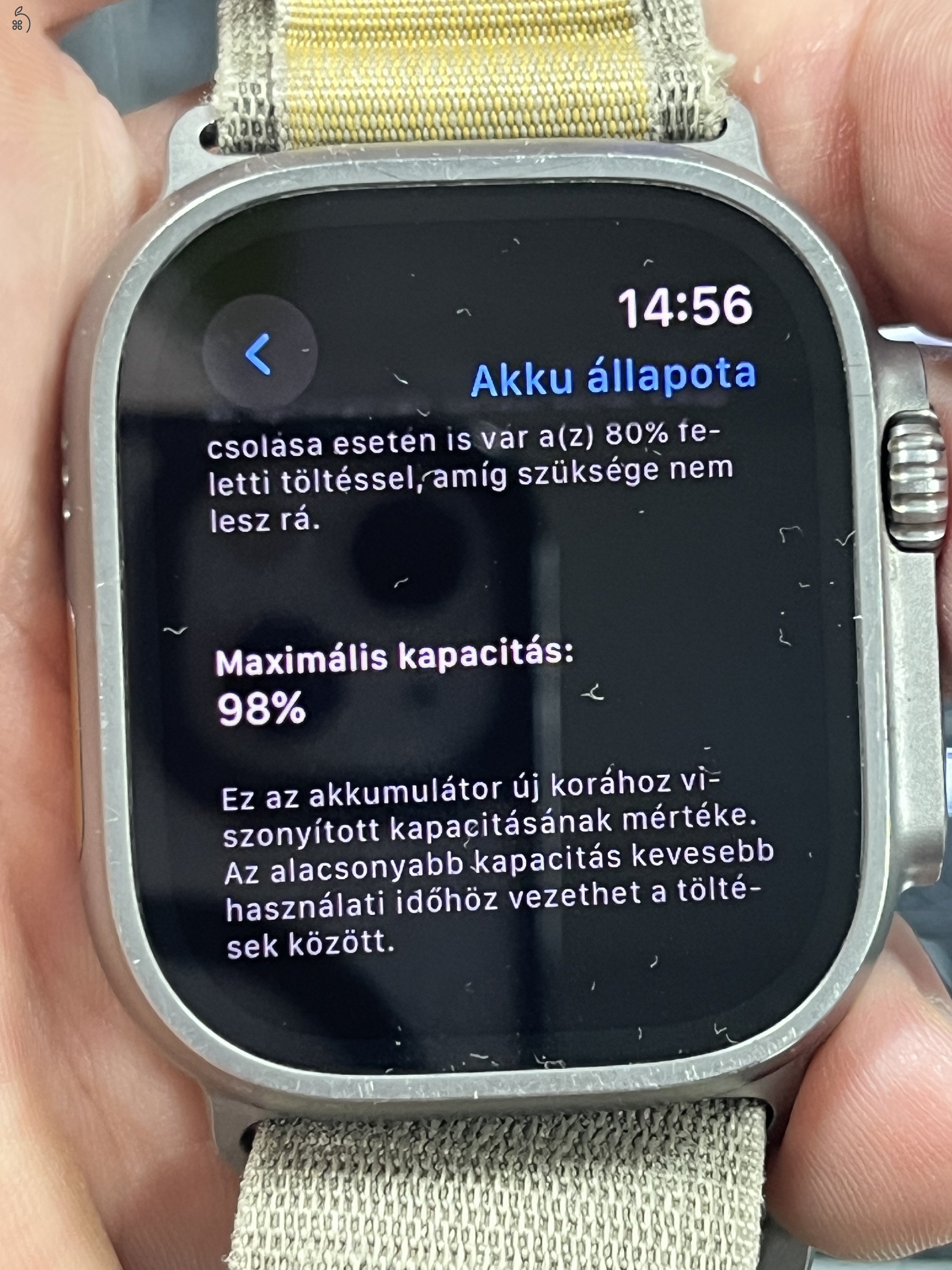 Gyönyörű Watch Ultra 2 (GPS + Cellular) 49MM, natural titan, garanciális 2027.11.04-ig, üzletből