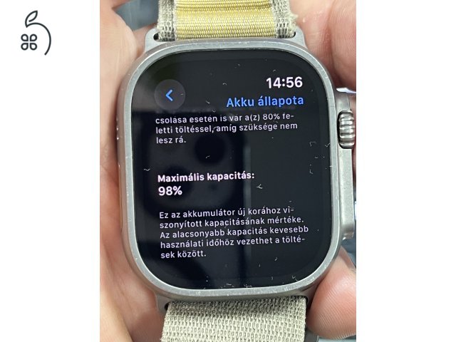 Gyönyörű Watch Ultra 2 (GPS + Cellular) 49MM, natural titan, garanciális 2027.11.04-ig, üzletből