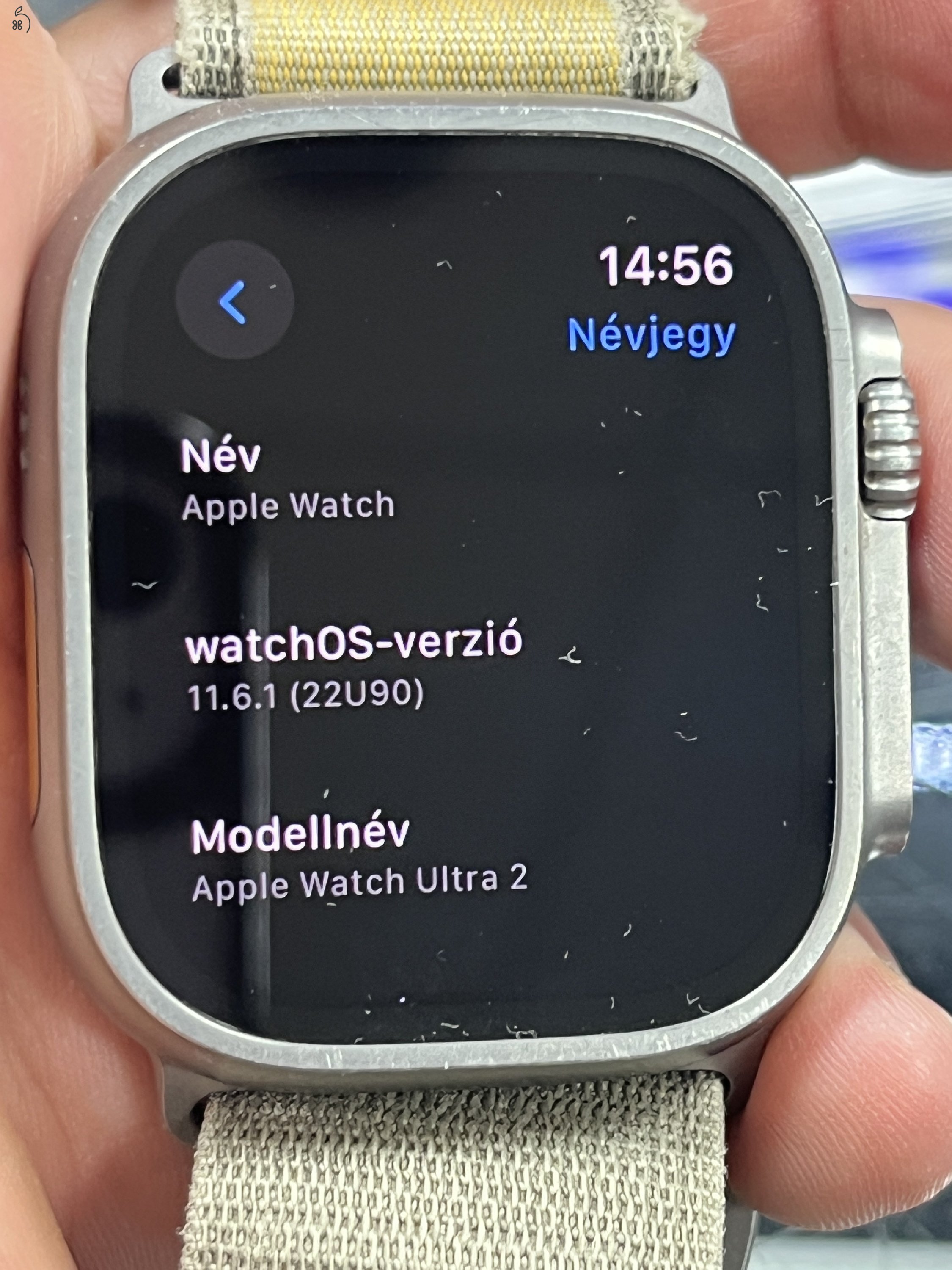 Gyönyörű Watch Ultra 2 (GPS + Cellular) 49MM, natural titan, garanciális 2027.11.04-ig, üzletből
