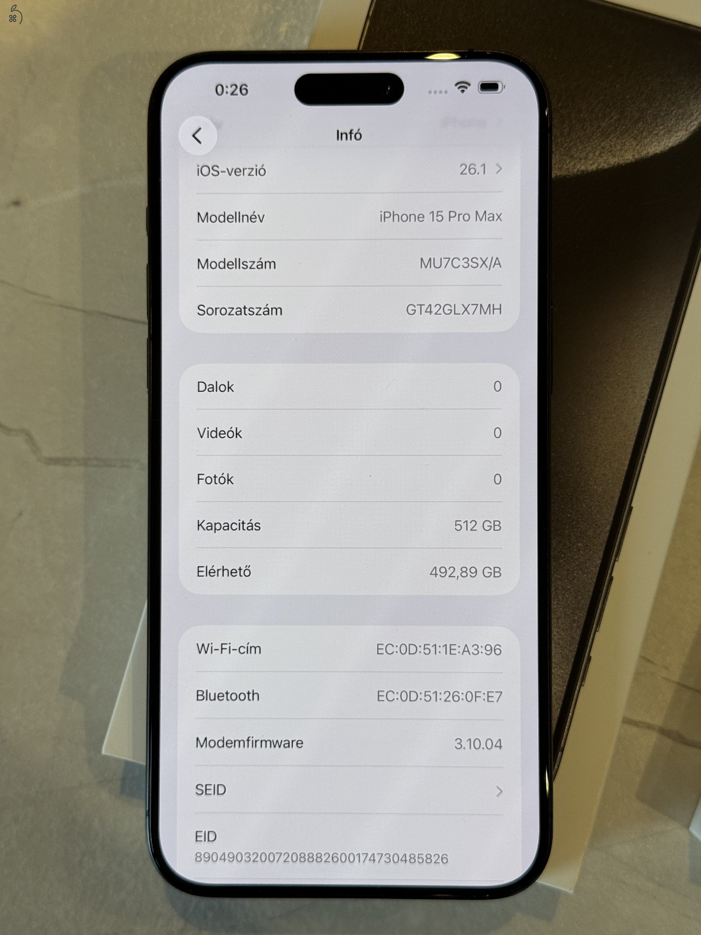 Apple iPhone 15 Pro Max 512gb Black Titan