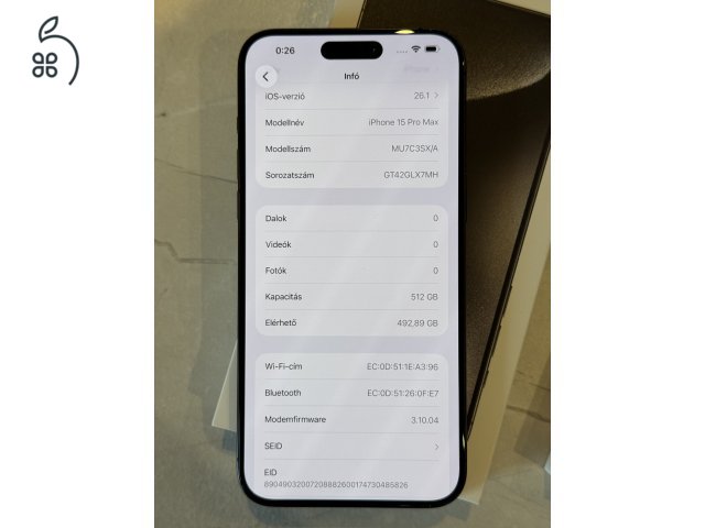 Apple iPhone 15 Pro Max 512gb Black Titan