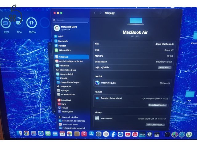 Macbook air M1 2020 16gb