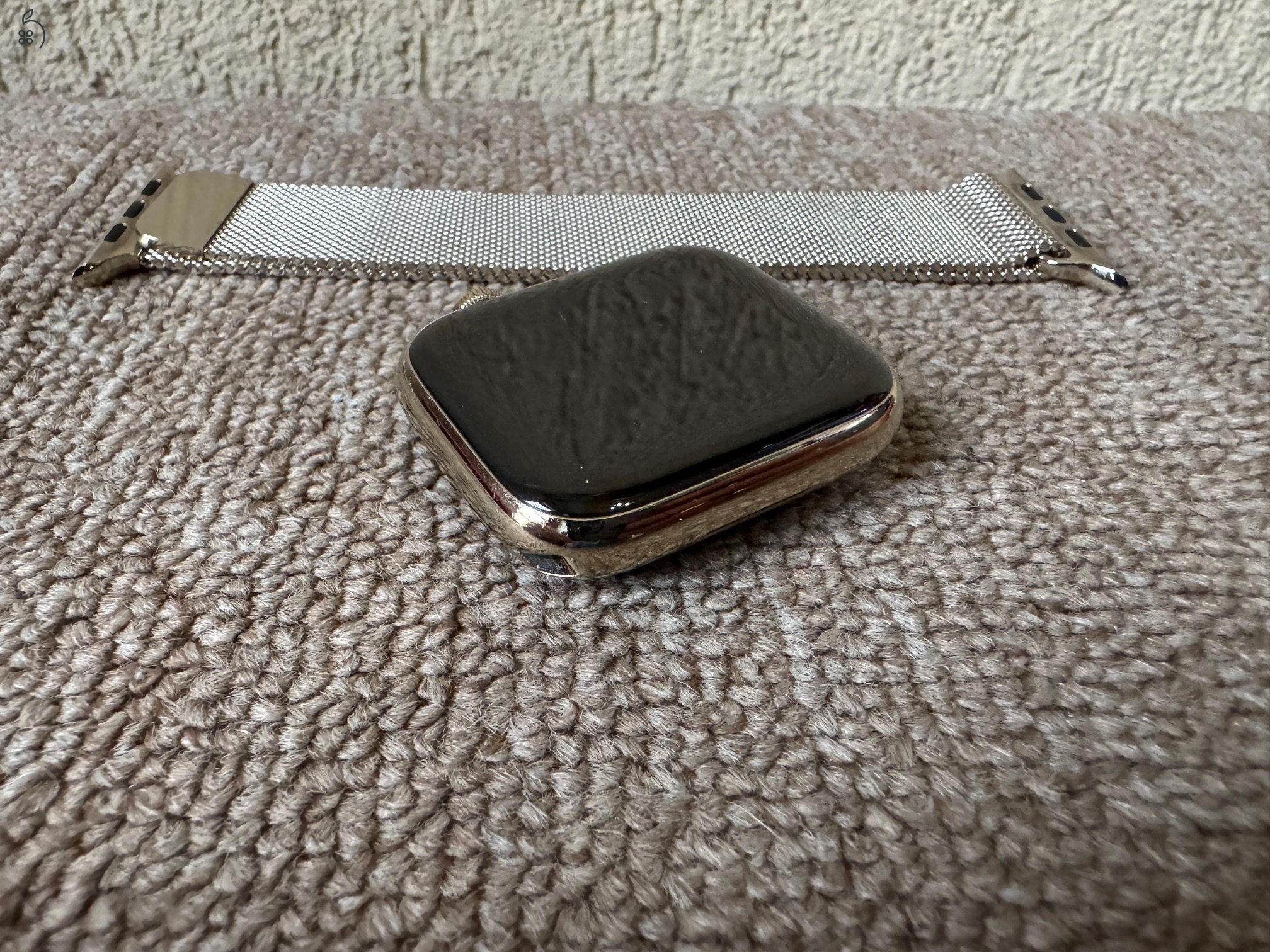 Apple, Watch, Series 8, 45mm, Arany, Rozsdamentes Acél, Milanese, Milánói, Gold, A2775, Stainless Steel, iwatch, applewatch